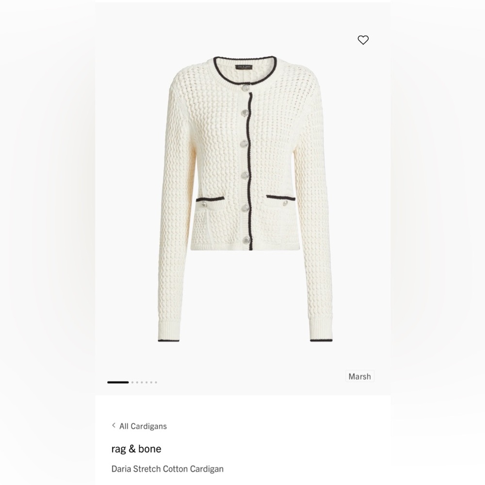 Rag & Bone Daria Crewneck Cardigan